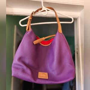 Dooney & Bourke women's purple shoulder bag; super clean inside.